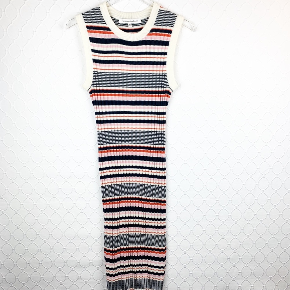 Cupcakes & Cashmere Walton Stripe Sweater Dress Medium - Picture 3 of 6